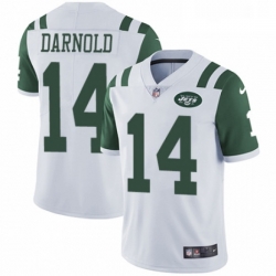 Youth Nike New York Jets 14 Sam Darnold White Vapor Untouchable Elite Player NFL Jersey