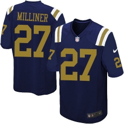 Youth Nike New York Jets #27 Dee Milliner Limited Navy Blue Alternate NFL Jersey