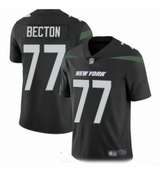 Youth Nike New York Jets 77 Mekhi Becton Black Stitched NFL Vapor Untouchable Limited Jersey