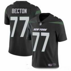 Youth Nike New York Jets 77 Mekhi Becton Black Stitched NFL Vapor Untouchable Limited Jersey