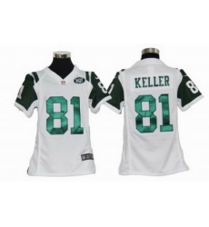 Youth Nike New York Jets 81# Dustin Keller White Jerseys