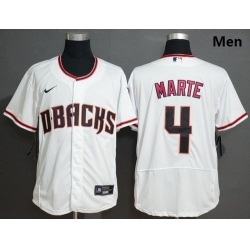 Diamondbacks 4 Ketel Marte White Nike Flexbase Jersey