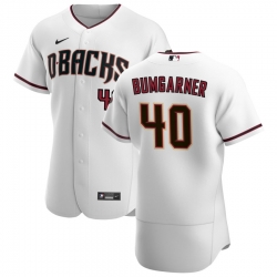 Men Arizona Diamondbacks 40 Madison Bumgarner Men Nike White Crimson Flex Base Home Team MLB Jersey