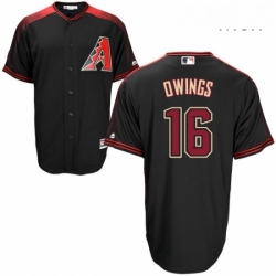 Mens Majestic Arizona Diamondbacks 16 Chris Owings Authentic Black Alternate Home Cool Base MLB Jersey