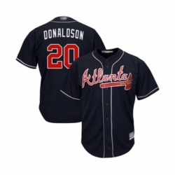 Youth Atlanta Braves 20 Josh Donaldson Replica Blue Alternate Road Cool Base Baseball Jersey 