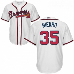 Youth Majestic Atlanta Braves 35 Phil Niekro Replica White Home Cool Base MLB Jersey