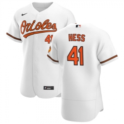 Men Baltimore Orioles 41 David Hess Men Nike White Home 2020 Flex Base Player MLB Jersey