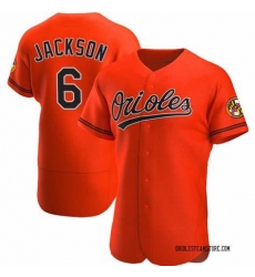 Men Baltimore Orioles Reggie Jackson #9 Orange Flex base MLB Jersey