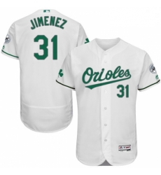 Mens Majestic Baltimore Orioles 31 Ubaldo Jimenez White Celtic Flexbase Authentic Collection MLB Jersey