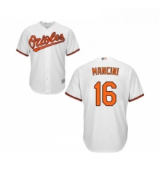 Youth Baltimore Orioles 16 Trey Mancini Replica White Home Cool Base Baseball Jersey 