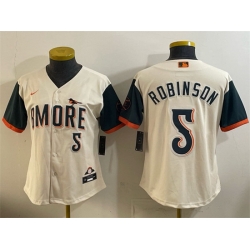 Youth Baltimore Orioles  5 Brooks Robinson Natural 2026 City Connect Stadium Stitched Baseball Jersey