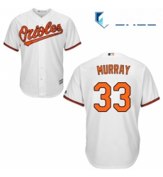 Youth Majestic Baltimore Orioles 33 Eddie Murray Authentic White Home Cool Base MLB Jersey