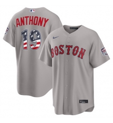 Men Boston Red Sox 19 Roman Anthony Grey 2026 USA 250 Fourth of July Home Stitched Baseball Jersey Men Boston Red Sox 19 Roman Anthony Grey 2026 USA 250 Fourth of July Home Stitched Baseball Jersey