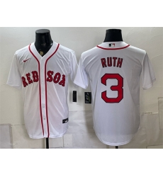 Men Boston Red Sox 3 Babe Ruth White Cool Base Stitched Baseball Jersey Men Boston Red Sox 3 Babe Ruth White Cool Base Stitched Baseball Jersey