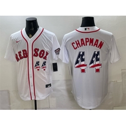 Men Boston Red Sox  44 Aroldis Chapman White 2026 USA 250 Fourth of July Home Stitched Baseball Jersey