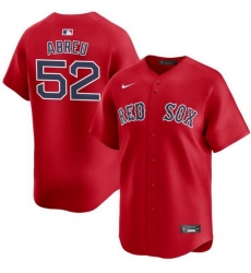 Men Boston Red Sox 52 Wilyer Abreu Red 2024 Alternate Limited Stitched Baseball Jersey