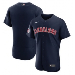 Men Cleveland Guardians Blank Navy Flex Base Stitched jersey