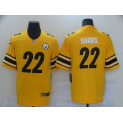 Men Pittsburgh Steelres Najee Harris 22 Yellow Limited Stitched NFL Jersey