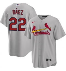 Men St Louis Cardinals 22 Joshua Baez Grey Cool Base Stitched Baseball Jersey Men St Louis Cardinals 22 Joshua Baez Grey Cool Base Stitched Baseball Jersey