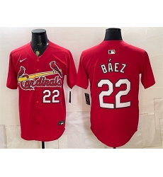 Men St Louis Cardinals 22 Joshua Baez Red Limited Stitched Baseball Jersey Men St Louis Cardinals 22 Joshua Baez Red Limited Stitched Baseball Jersey