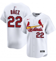 Men St Louis Cardinals 22 Joshua Baez White Home Limited Stitched Baseball Jersey Men St Louis Cardinals 22 Joshua Baez White Home Limited Stitched Baseball Jersey