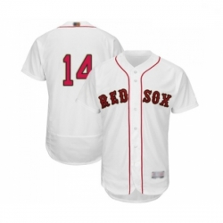 Mens Boston Red Sox 14 Jim Rice White 2019 Gold Program Flex Base Authentic Collection Baseball Jersey