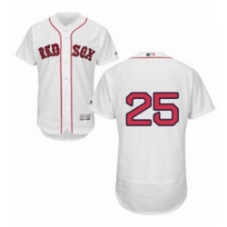 Mens Majestic Boston Red Sox 25 Tony Conigliaro White Home Flex Base Authentic Collection MLB Jersey