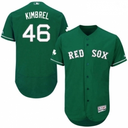 Mens Majestic Boston Red Sox 46 Craig Kimbrel Green Celtic Flexbase Authentic Collection MLB Jersey