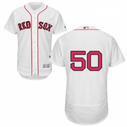 Mens Majestic Boston Red Sox 50 Mookie Betts White Home Flex Base Authentic Collection MLB Jersey