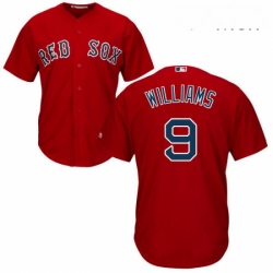 Mens Majestic Boston Red Sox 9 Ted Williams Replica Red Alternate Home Cool Base MLB Jersey