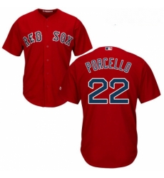 Youth Majestic Boston Red Sox 22 Rick Porcello Replica Red Alternate Home Cool Base MLB Jersey