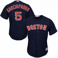 Youth Majestic Boston Red Sox 5 Nomar Garciaparra Replica Navy Blue Alternate Road Cool Base MLB Jersey