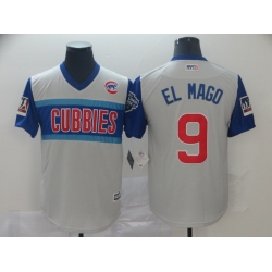 Cubs 9 Javier Baez El Mago Gray 2019 MLB Little League Classic Player Jersey