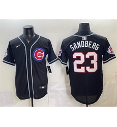 Men Chicago Cubs Ryne Sandberg 150th Anniversary Black Out Style Vapor Premier Limited Stitched Baseball Jersey Men Chicago Cubs Ryne Sandberg 150th Anniversary Black Out Style Vapor Premier Limited Stitched Baseball Jersey