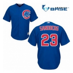 Mens Majestic Chicago Cubs 23 Ryne Sandberg Replica Royal Blue Alternate Cool Base MLB Jersey