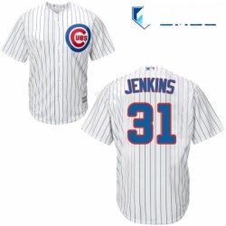 Mens Majestic Chicago Cubs 31 Fergie Jenkins Replica White Home Cool Base MLB Jersey