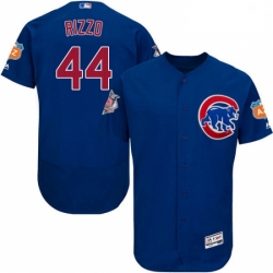 Mens Majestic Chicago Cubs 44 Anthony Rizzo Royal Blue Alternate Flex Base Authentic Collection MLB Jersey 