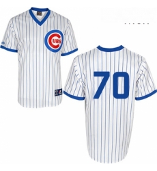 Mens Majestic Chicago Cubs 70 Joe Maddon Authentic White 1988 Turn Back The Clock Cool Base MLB Jersey