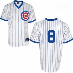 Mens Majestic Chicago Cubs 8 Andre Dawson Replica White 1988 Turn Back The Clock Cool Base MLB Jersey