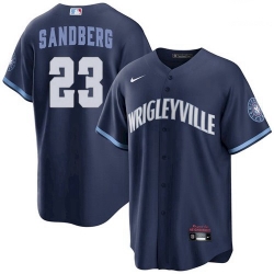 Men's Ryne Sandberg Chicago Cubs Wrigleyville 2021 City Connect Jersey