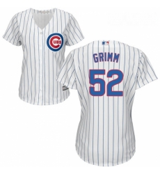 Womens Majestic Chicago Cubs 52 Justin Grimm Replica White Home Cool Base MLB Jersey