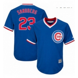 Youth Majestic Chicago Cubs 23 Ryne Sandberg Authentic Royal Blue Cooperstown Cool Base MLB Jersey