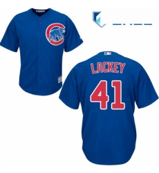 Youth Majestic Chicago Cubs 41 John Lackey Replica Royal Blue Alternate Cool Base MLB Jersey