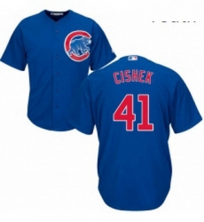 Youth Majestic Chicago Cubs 41 Steve Cishek Replica Royal Blue Alternate Cool Base MLB Jersey 