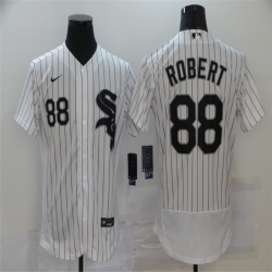 Men Chicago White Sox 88 Luis Robert White 2020 Nike Flexbase Jersey