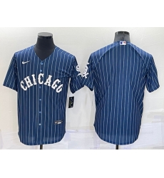 Men Chicago White Sox Blank Navy Cool Base Stitched Jersey