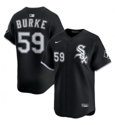 Men Chicago White Sox Nike Black Alternate Limited Jersey Burke Sean 59 Men Chicago White Sox Nike Black Alternate Limited Jersey Burke Sean 59