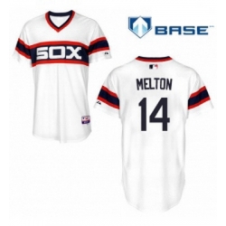 Mens Majestic Chicago White Sox 14 Bill Melton White Alternate Flex Base Authentic Collection MLB Jersey