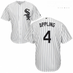 Mens Majestic Chicago White Sox 4 Luke Appling Replica White Home Cool Base MLB Jersey