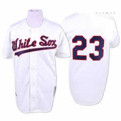 Mens Mitchell and Ness Chicago White Sox 23 Robin Ventura Replica White Throwback MLB Jersey